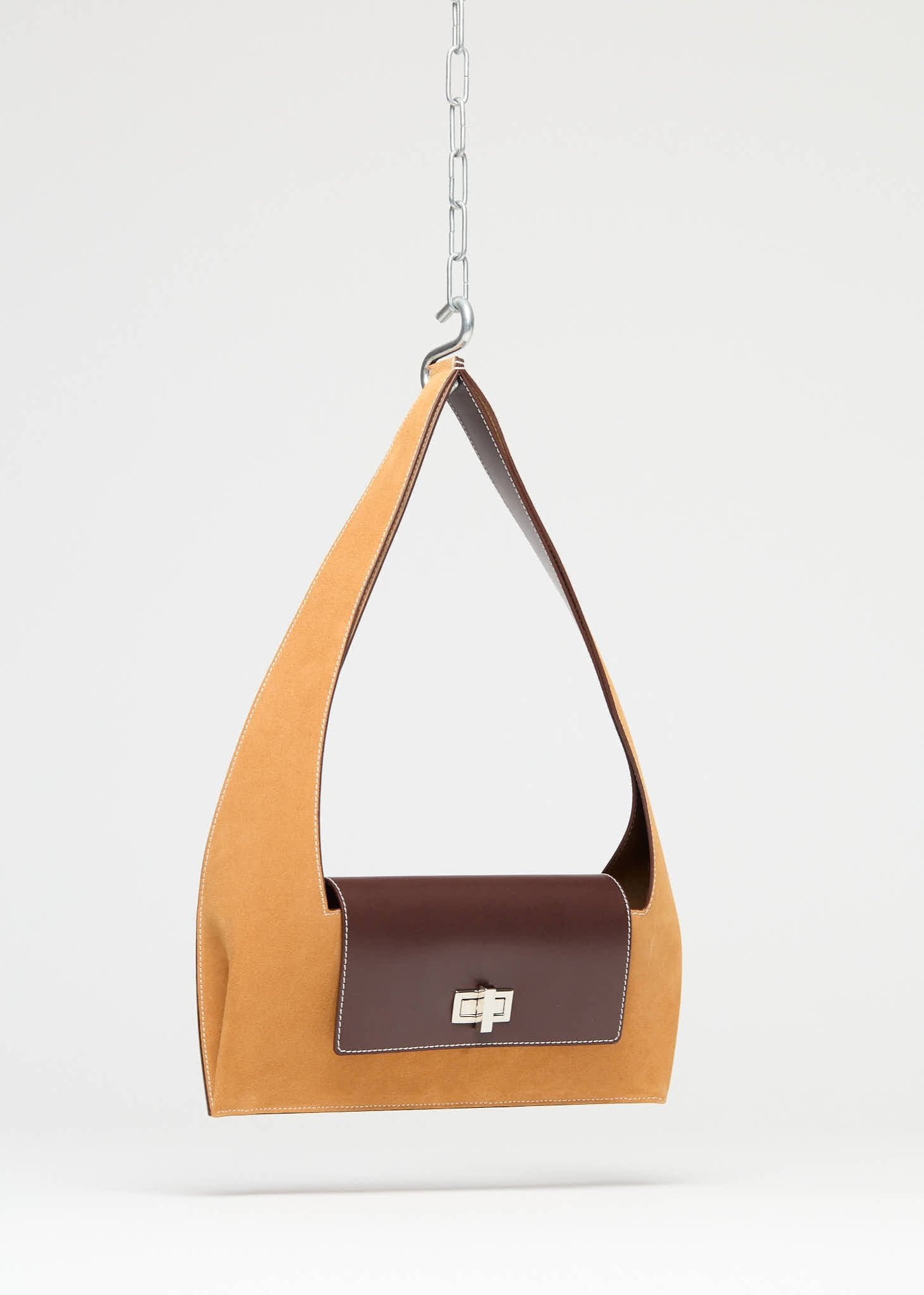 Baguette - Suede Camel Marron