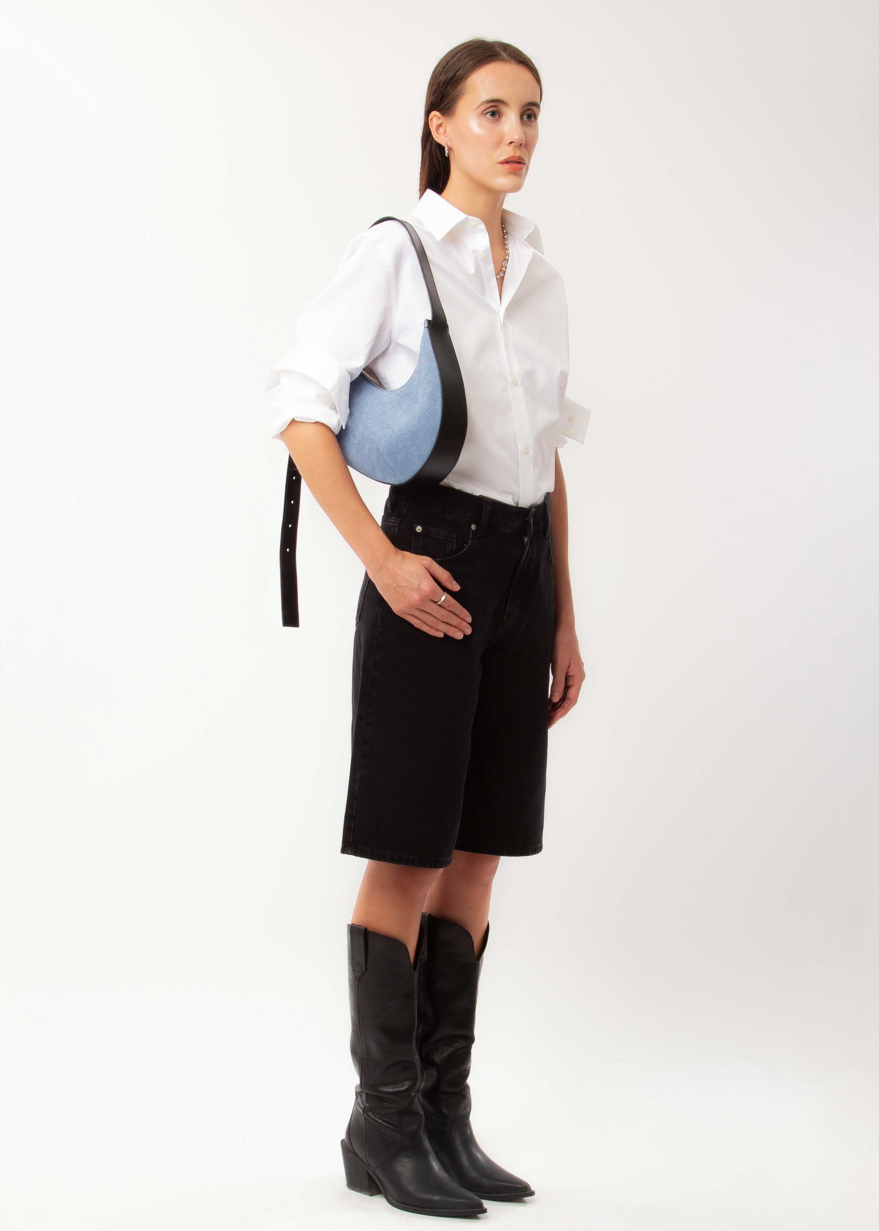 Gondol - Suede Denim & Black