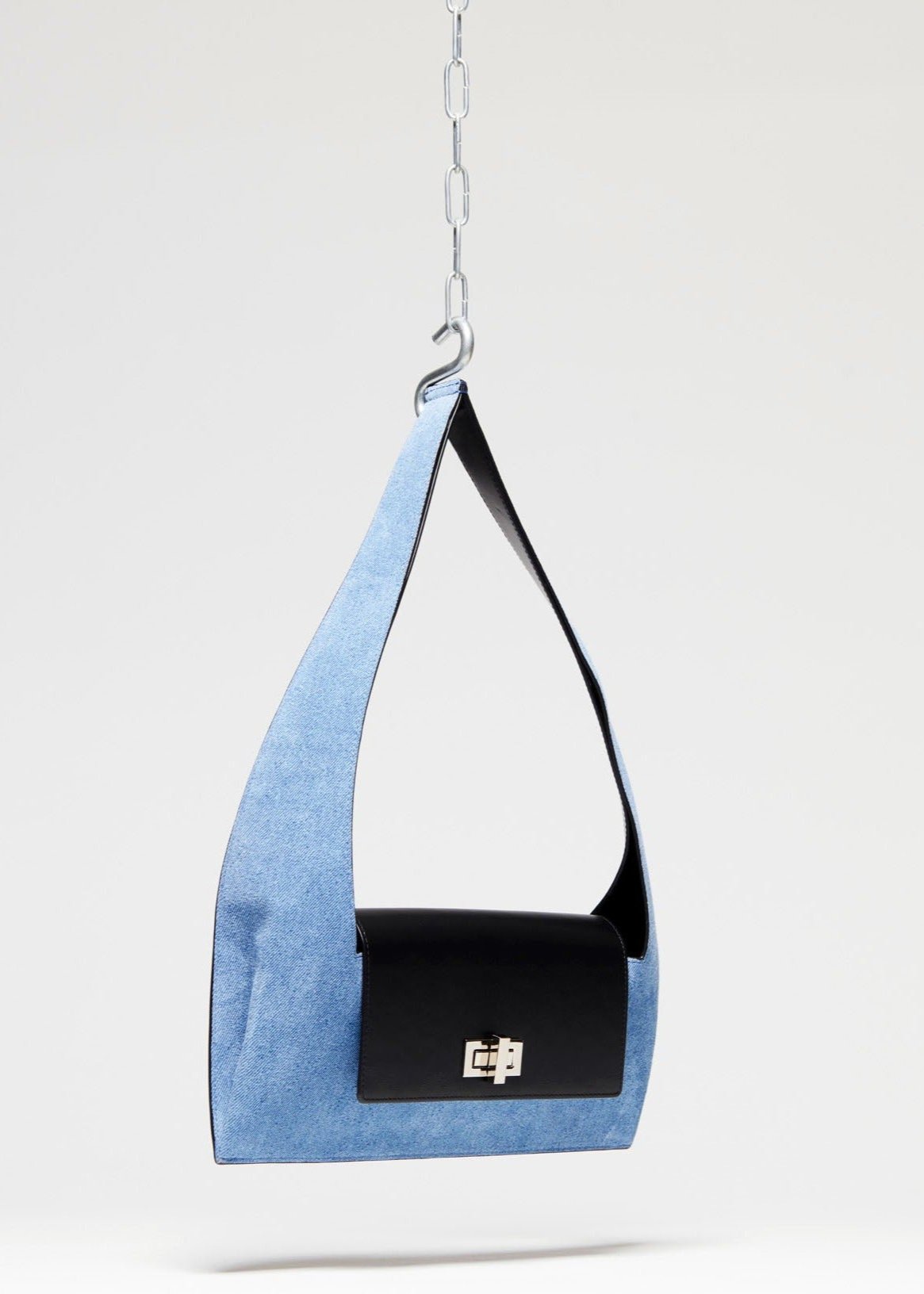 Baguette - Suede Denim & Black