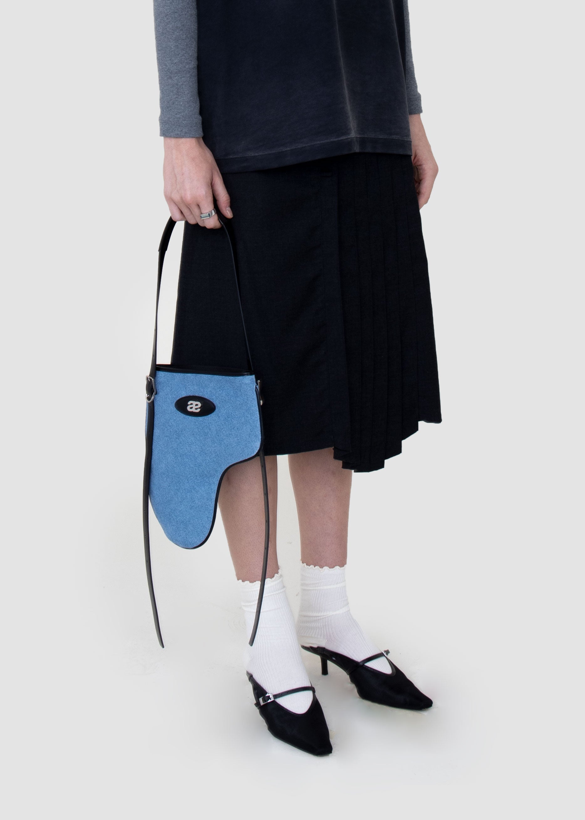 Bellatrix - Suede Denim & Black