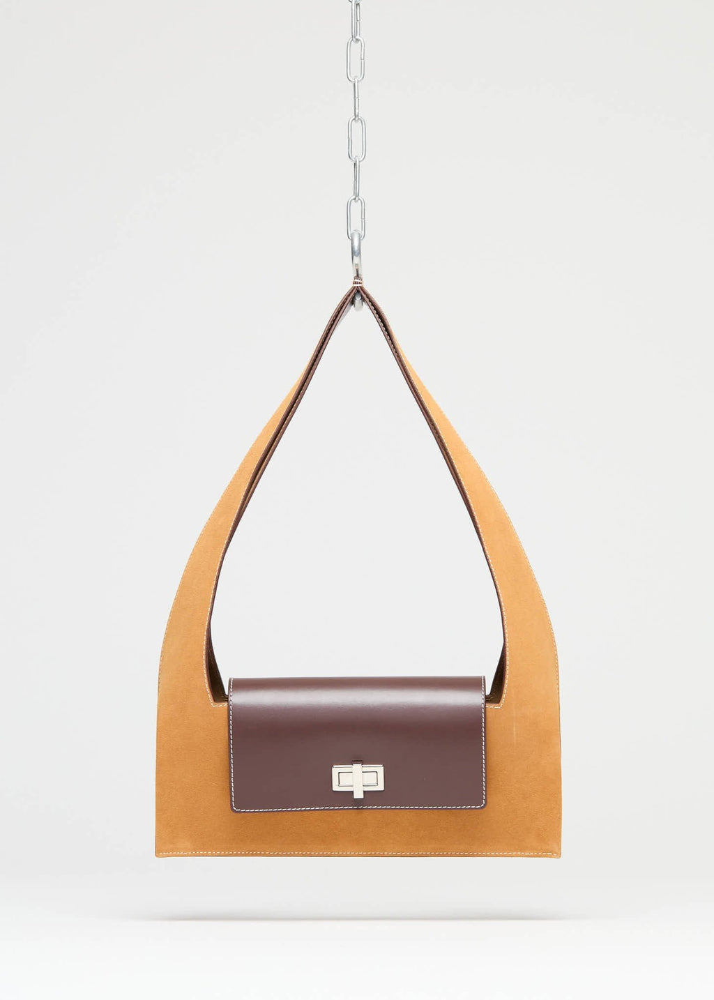 Baguette - Suede Camel Marron