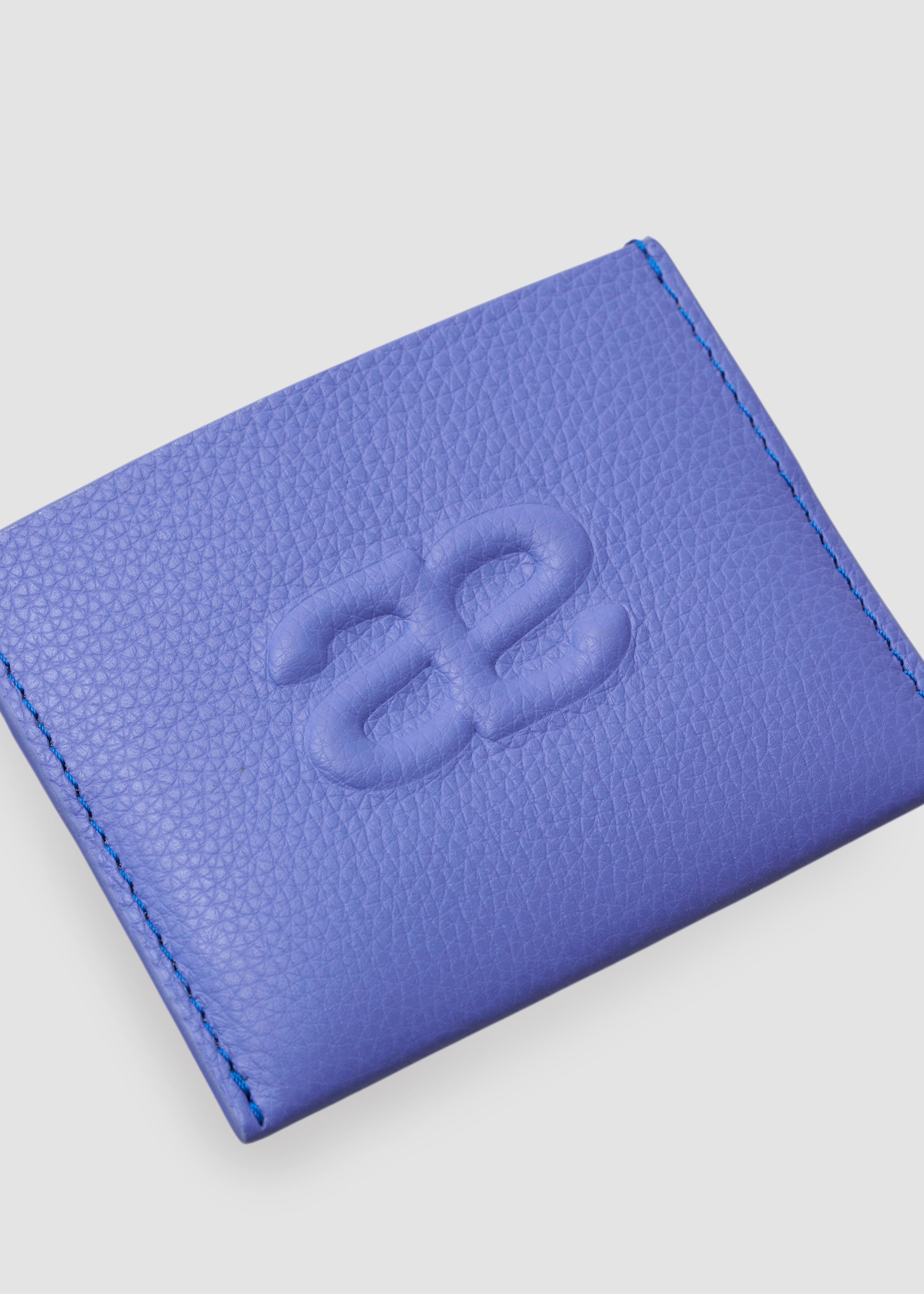 Cardholder - Violet Blue Grained