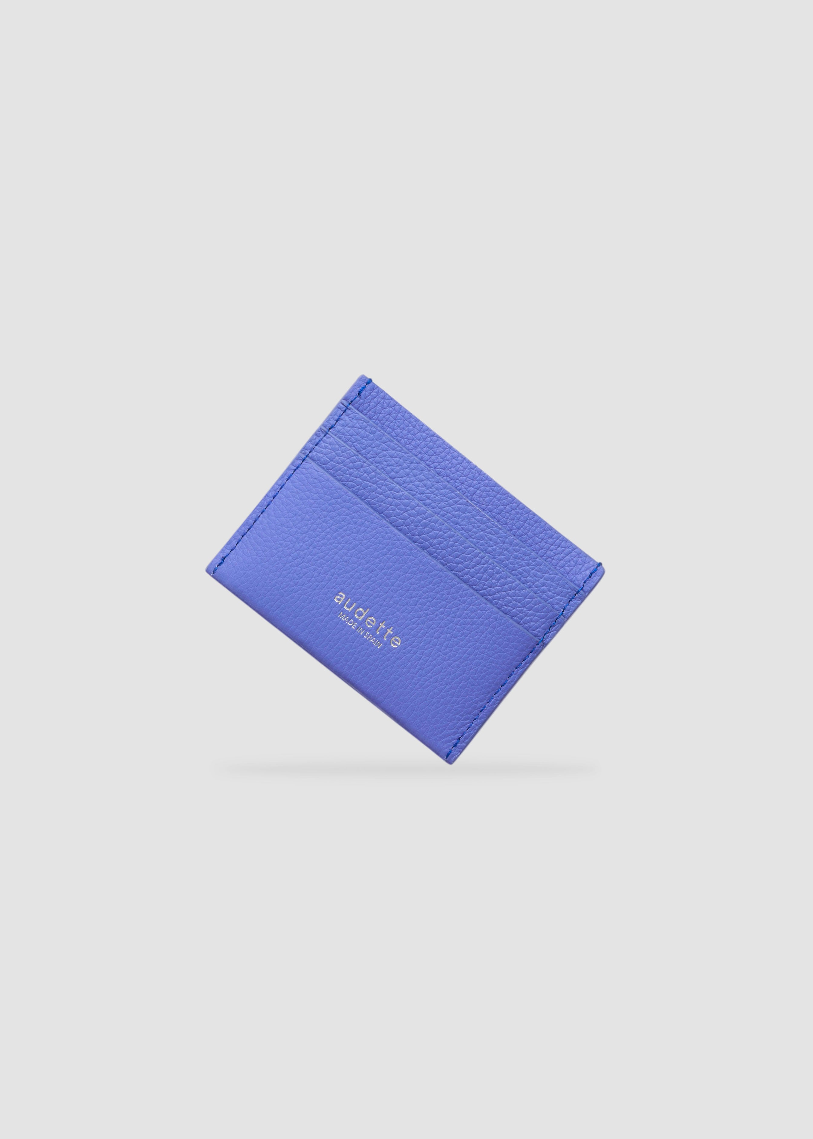 Cardholder - Violet Blue Grained