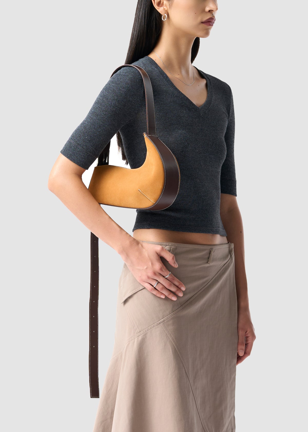 Petit Gondol - Suede Camel & Marron