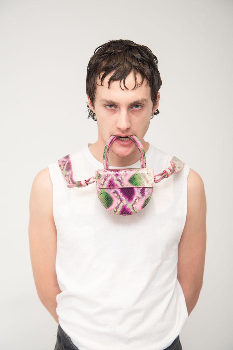 Mini Nuit - Pink Snake Print
